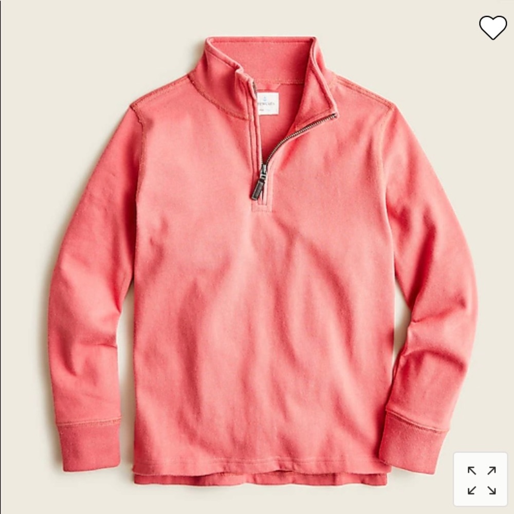 NWT Crewcuts Boys' half-zip cotton popover.